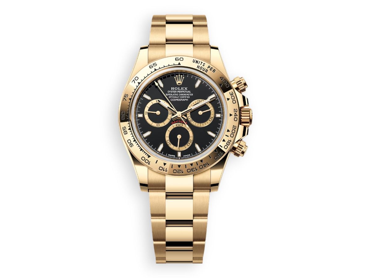 купити Rolex Cosmograph Daytona Yellow Gold чорні - ціна
