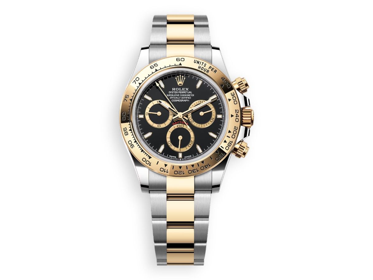 rolex cosmograph daytona yellow rolesor black