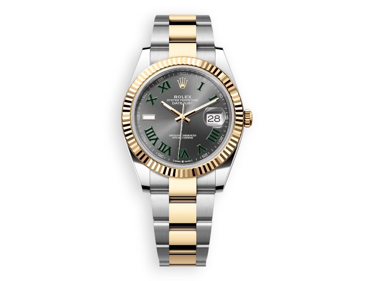 rolex golden rolesor 40 fluted oyster dark grey watchhub