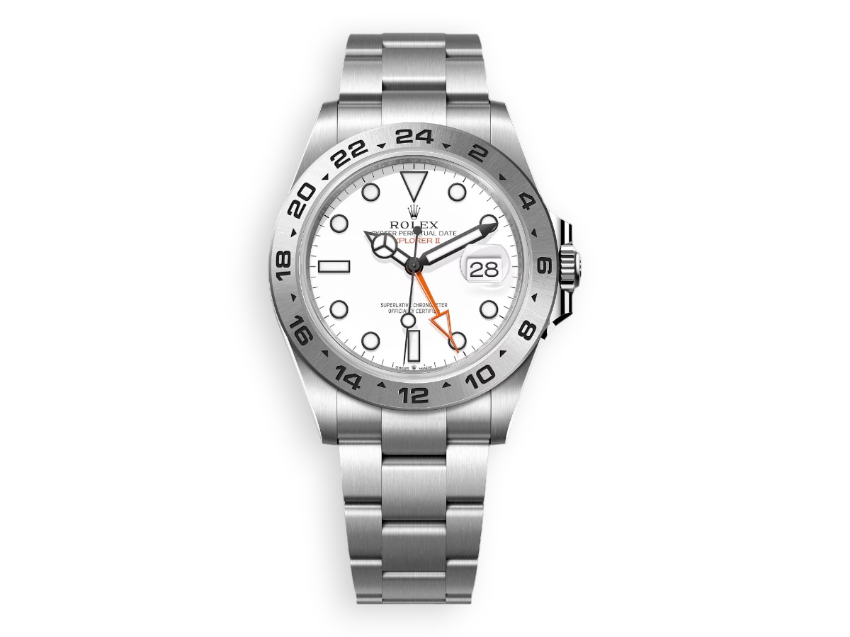 rolex explorer ii 42 oystersteel white watchhub