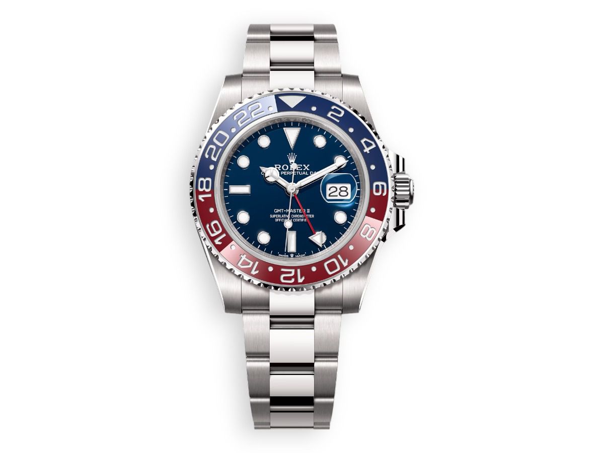 rolex gmt master 40 white gold blue watchhub