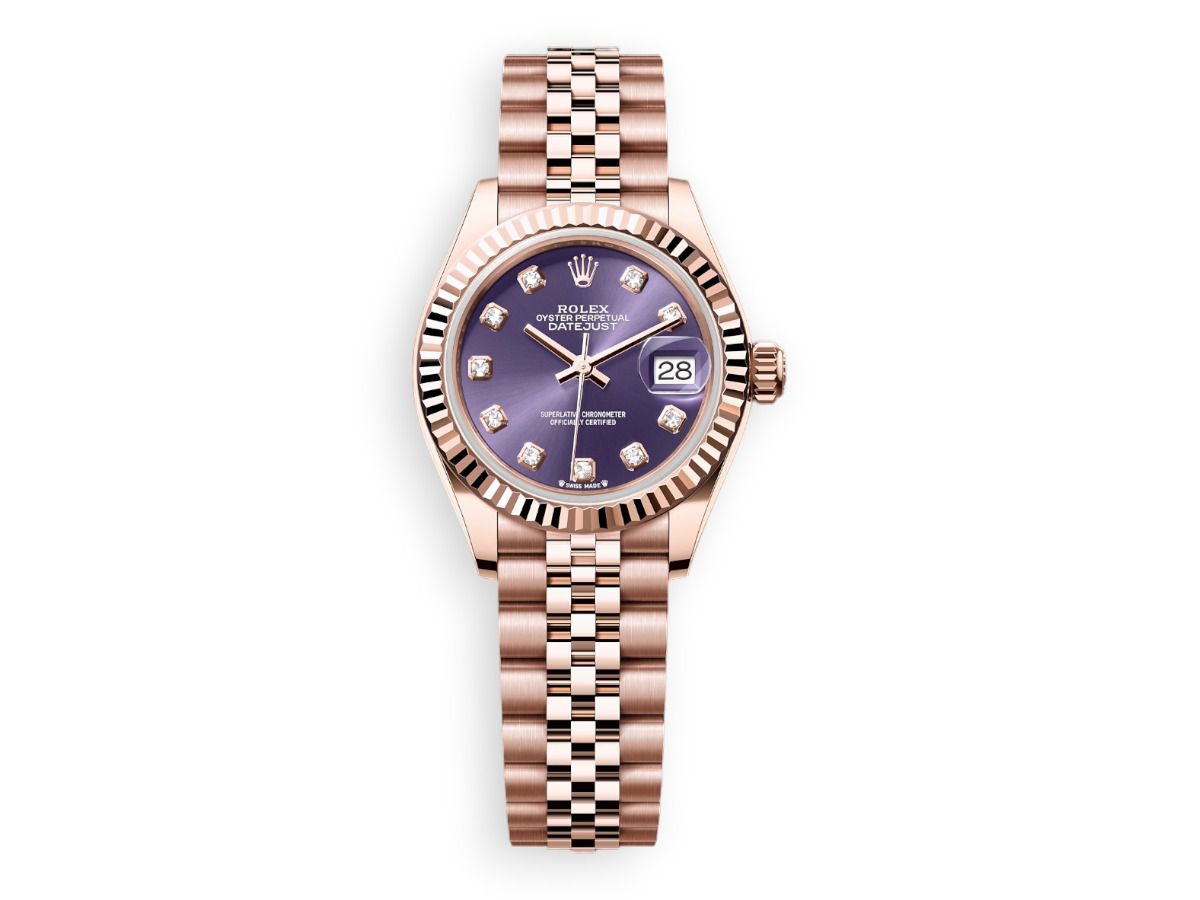rolex lady datejust red gold rifel jubille baklagan watchhub