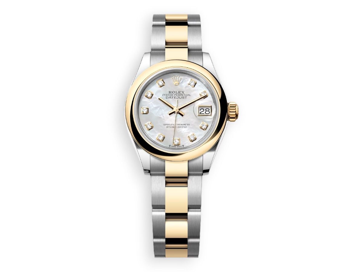 Rolex Lady-Datejust Yellow Rolesor purple diamond watchhub