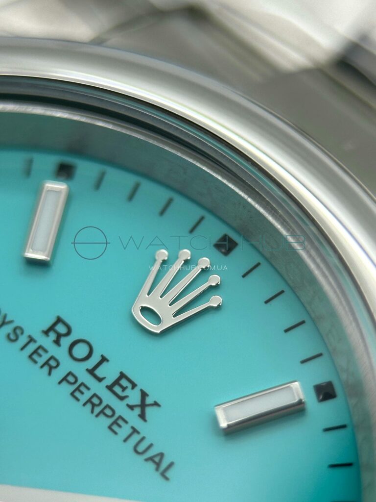 replika rolex oyster perpetual 36 mm steel tifanny turquoise blue dial ref.m126000 0006 18