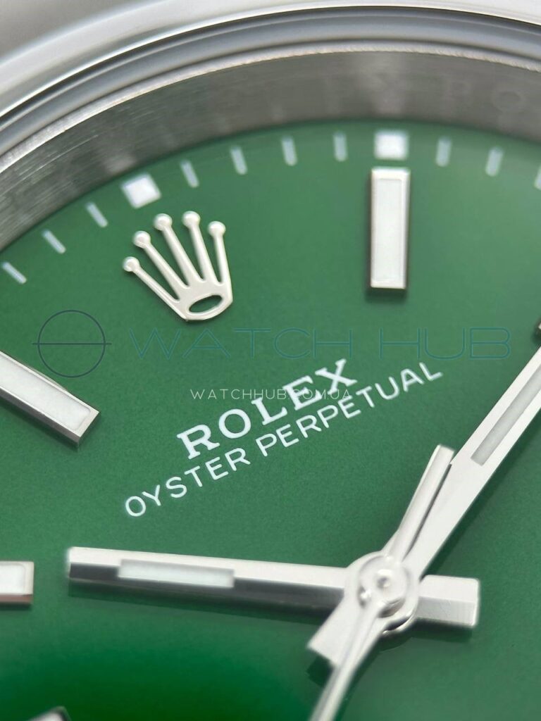 replika rolex oyster perpetual 41 mm green dial ref.m124300 0005 12