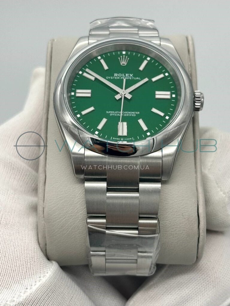 tochna kopiya rolex oyster perpetual 41 mm green dial ref.m124300 0005 10