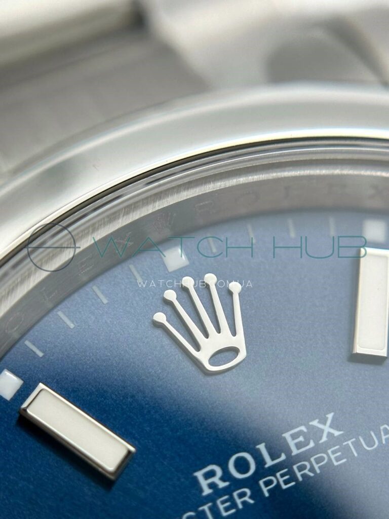 tochna kopiya rolex oyster perpetual 41 mml oyster blue dial smooth bezel ref.124300 003 13