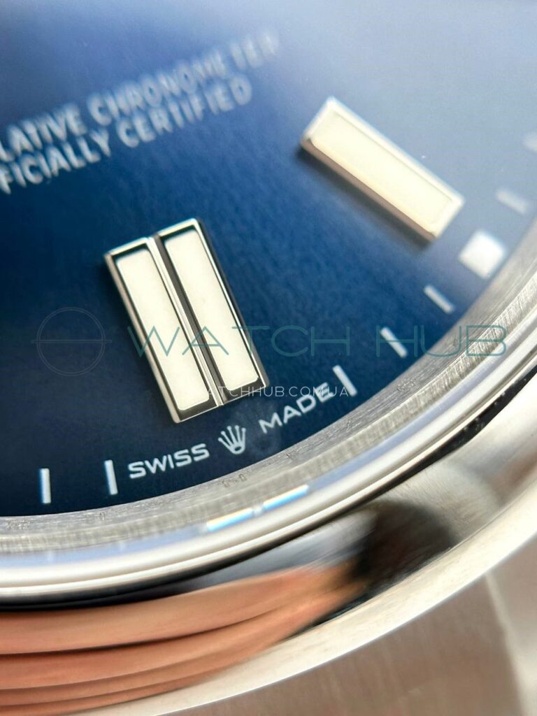 tochna kopiya rolex oyster perpetual 41 mml oyster blue dial smooth bezel ref.124300 003 19