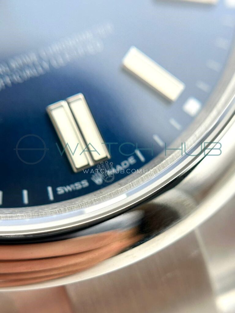 tochna kopiya rolex oyster perpetual 41 mml oyster blue dial smooth bezel ref.124300 003 8