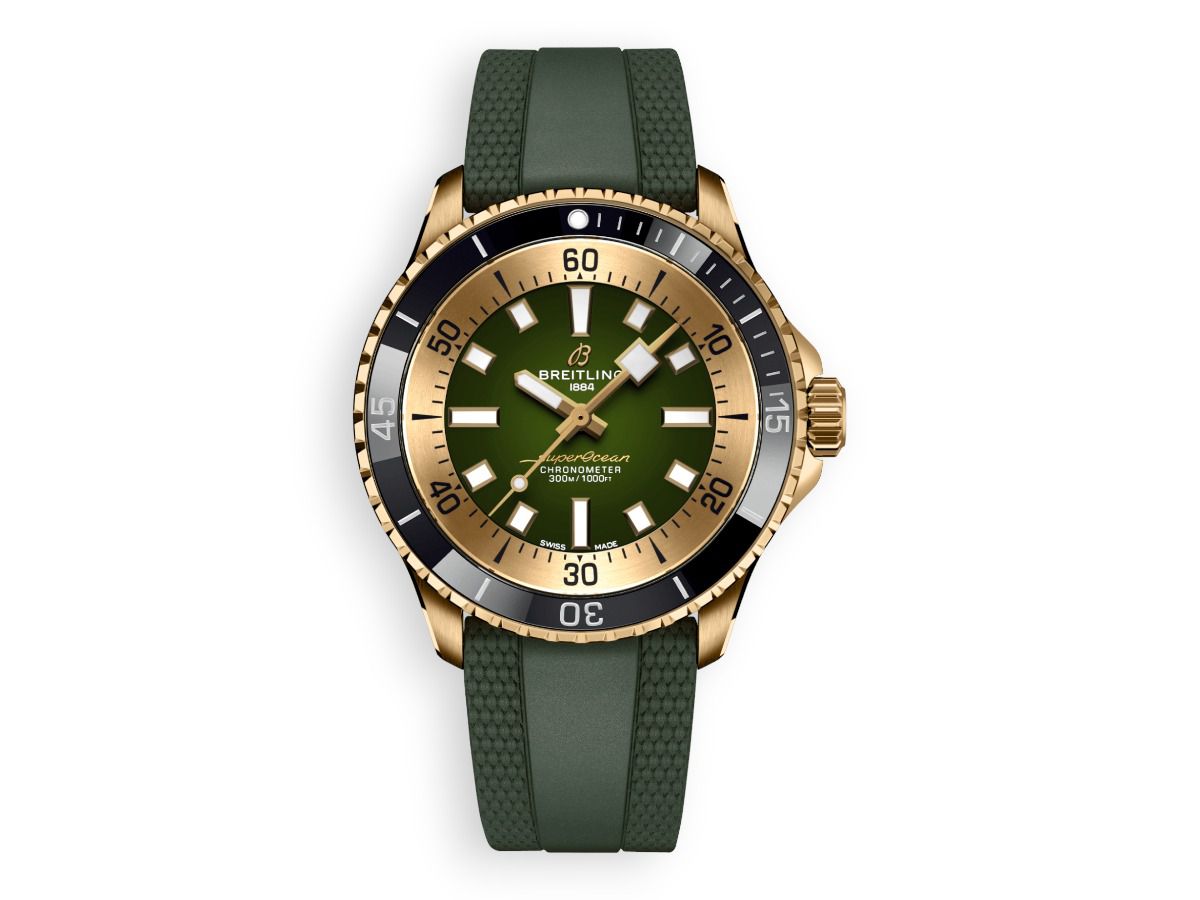 chasy breitling superocean automatic 42mm khaki n17375201l1s1 watchhub