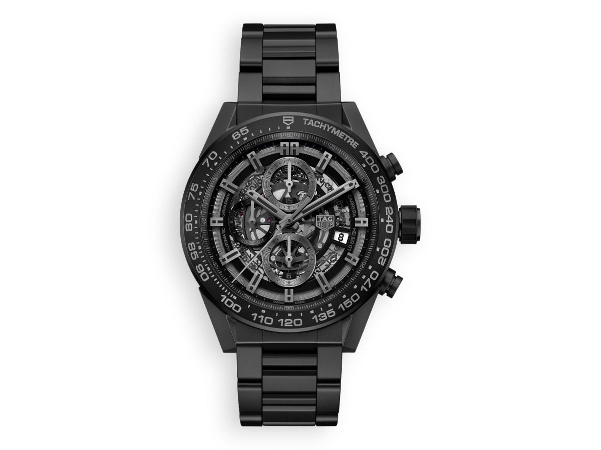 tag heuer carrera calibre heuer 01 automatic chronograph skeleton 45mm car2a91.bh0742 watchhub