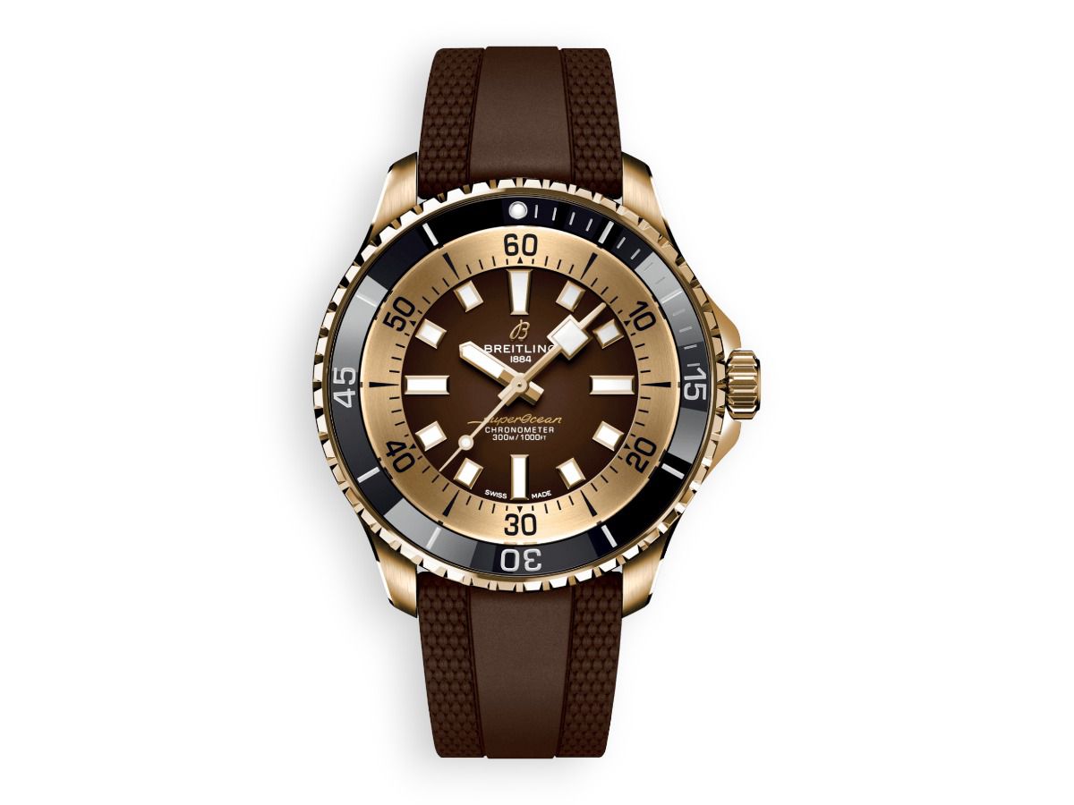 kopia Breitling Superocean Automatic 44 mm brown n17376201q1s1 watchhub