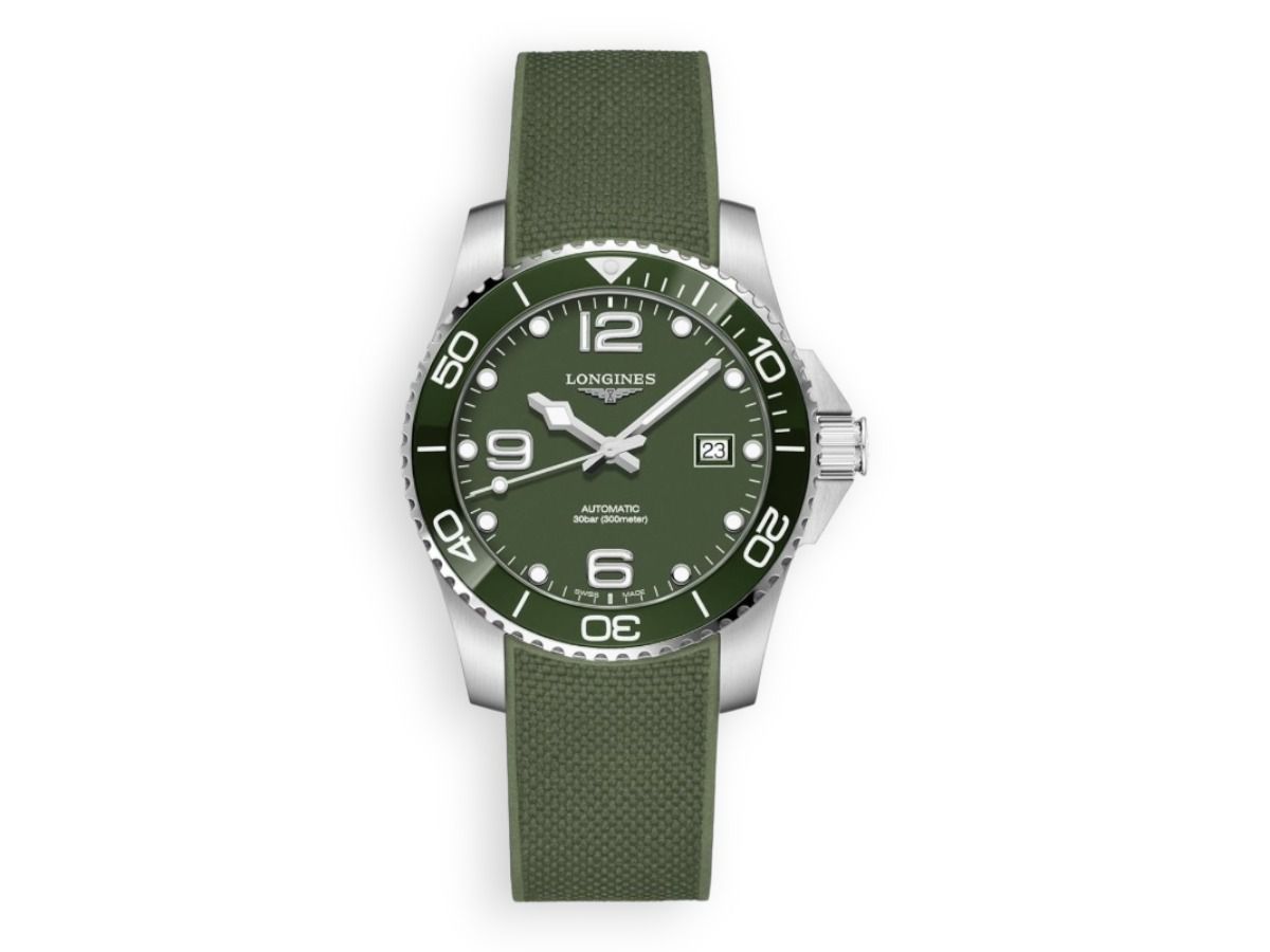 longines hydroconquest green l3 782 4 06 9 watchhub