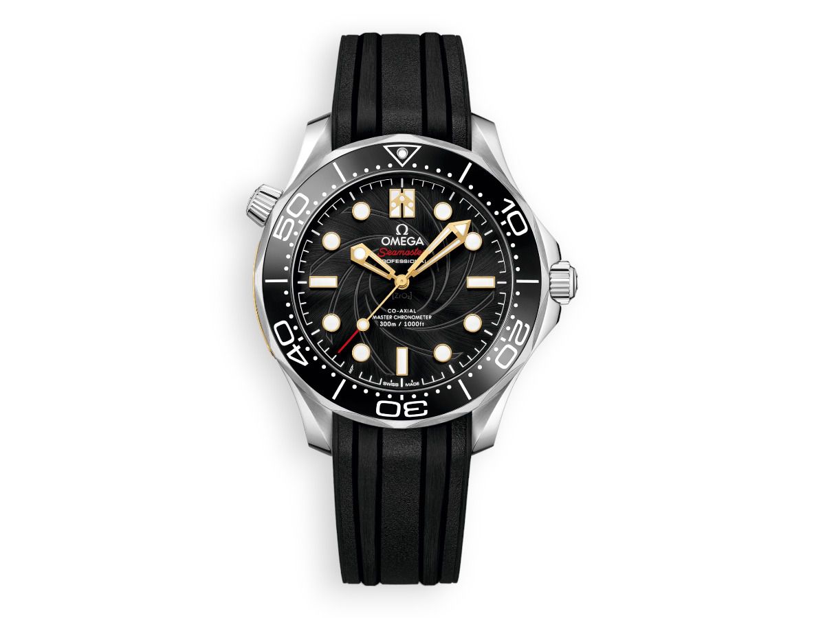 godynnyk omega seamaster diver 300m james bond co‑axial master chronometer 42 mm 210 22 42 20 01 003 watchhub