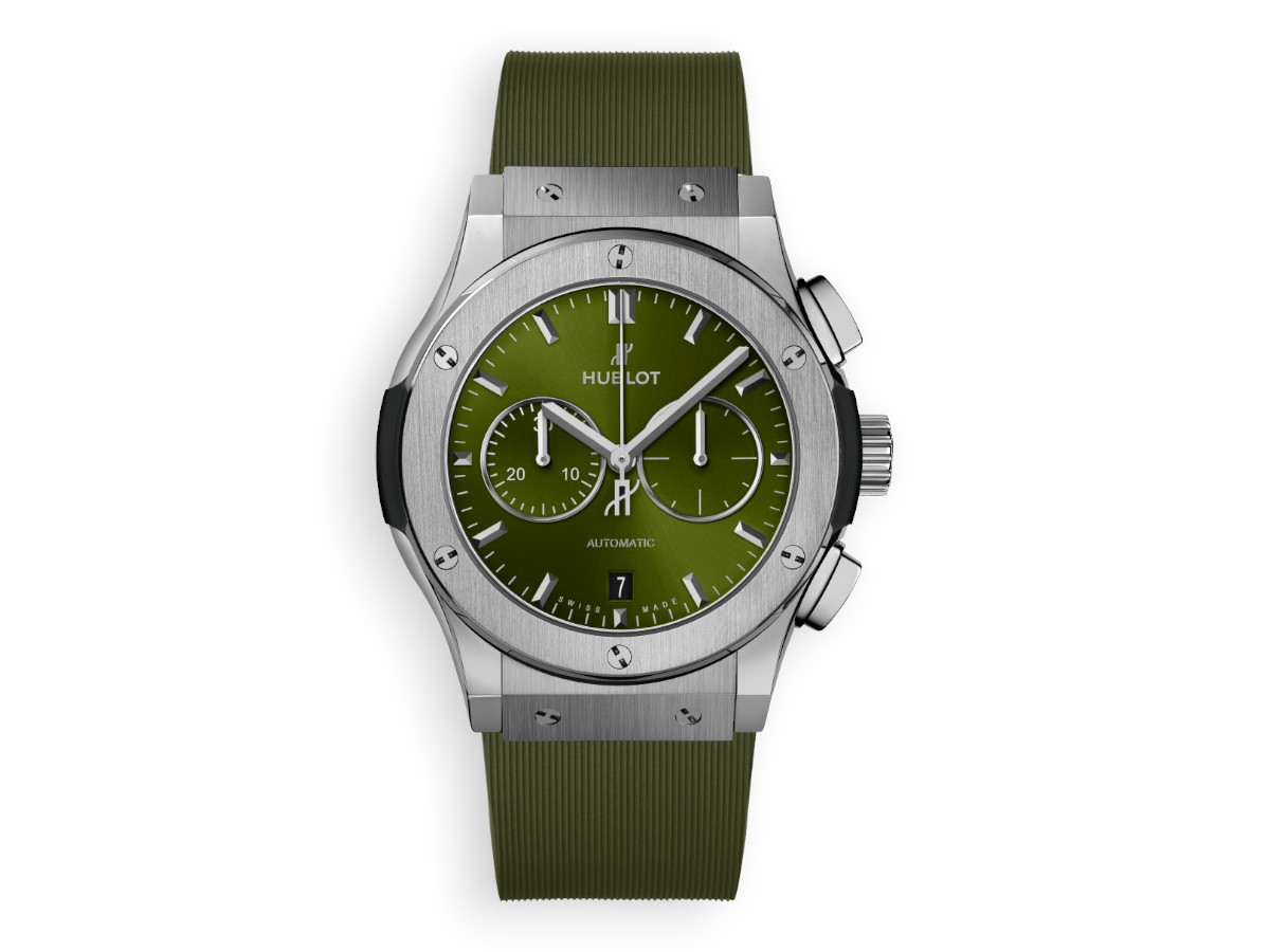 Hublot Classic Fusion Chronograph 42 mm titanium green ref.541.nx.8970.rx
