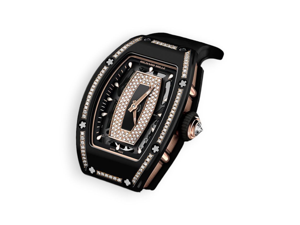 richard mille women s collection rm 07 01 black diamond watchhub