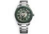 klon omega aqua terra worldtimer green bracelet 220.30.43.22.10.001 watchhub