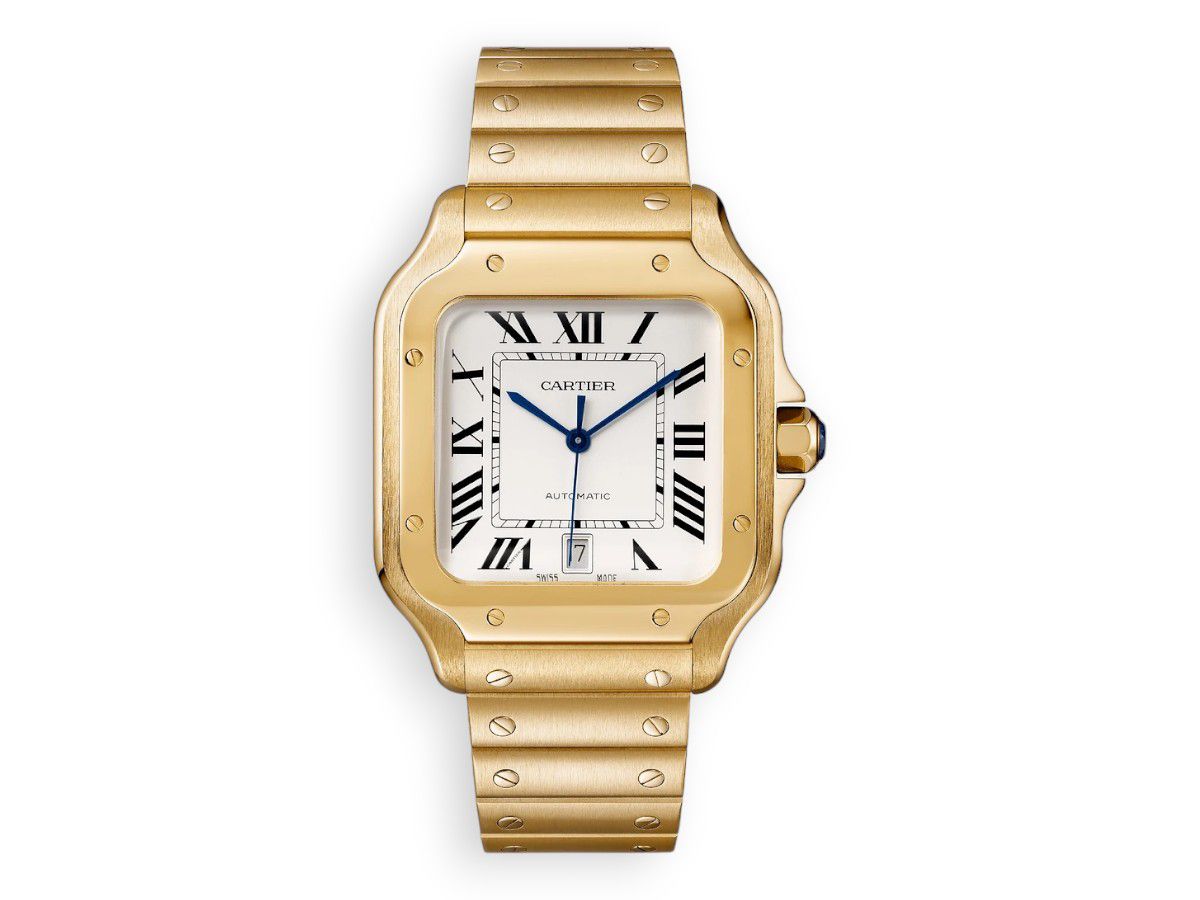 Cartier Santos De Cartier Gold Large Automatic - chasy Cartier santos gold WGSA0029 watchhub