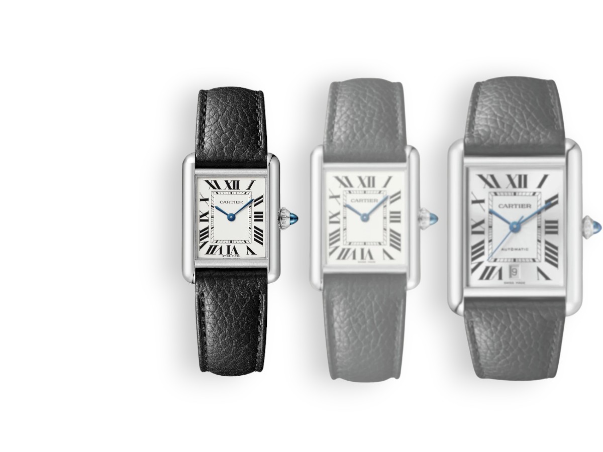 small quartz model Cartier tank