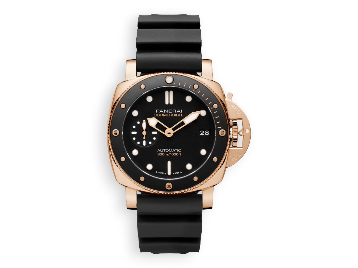 Фото - panerai submersible 42 mm black dial ref pam02164 watchhub panerai submersible 42 mm black dial ref pam02164 watchhub