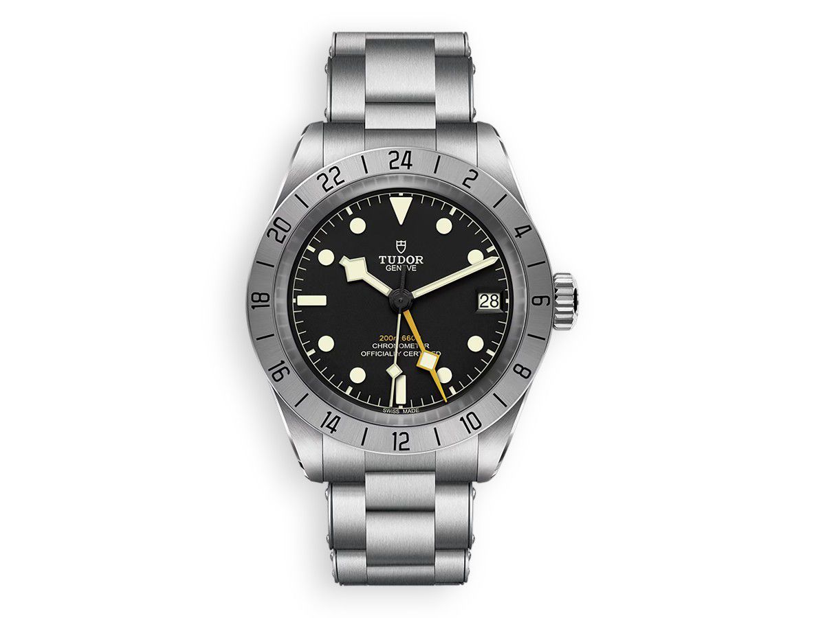 tudor heritage black bay pro 39 mm m79470 0001 bracelet steel face watchhub