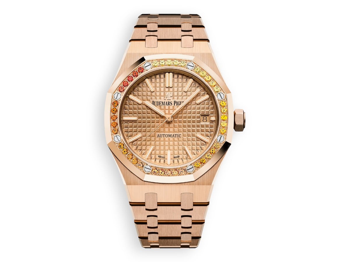 Audemars Piguet Royal Oak Ladies 37 mm 15450 - ref.15451OR.YY.1256OR.01 main face watchhub