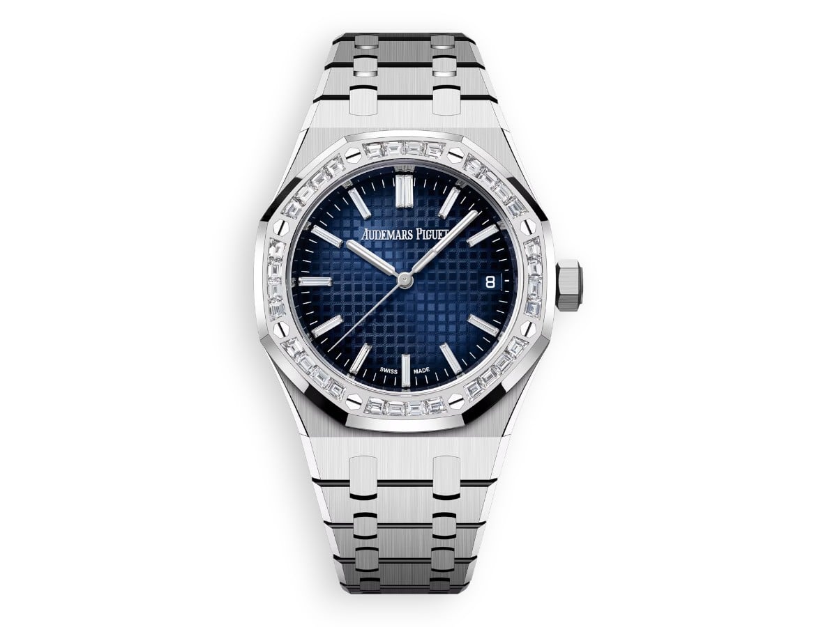 Audemars Piguet Royal Oak 37 mm Diamonds 15551 ref.15551BC.ZZ.1356BC.01 main face watchhub