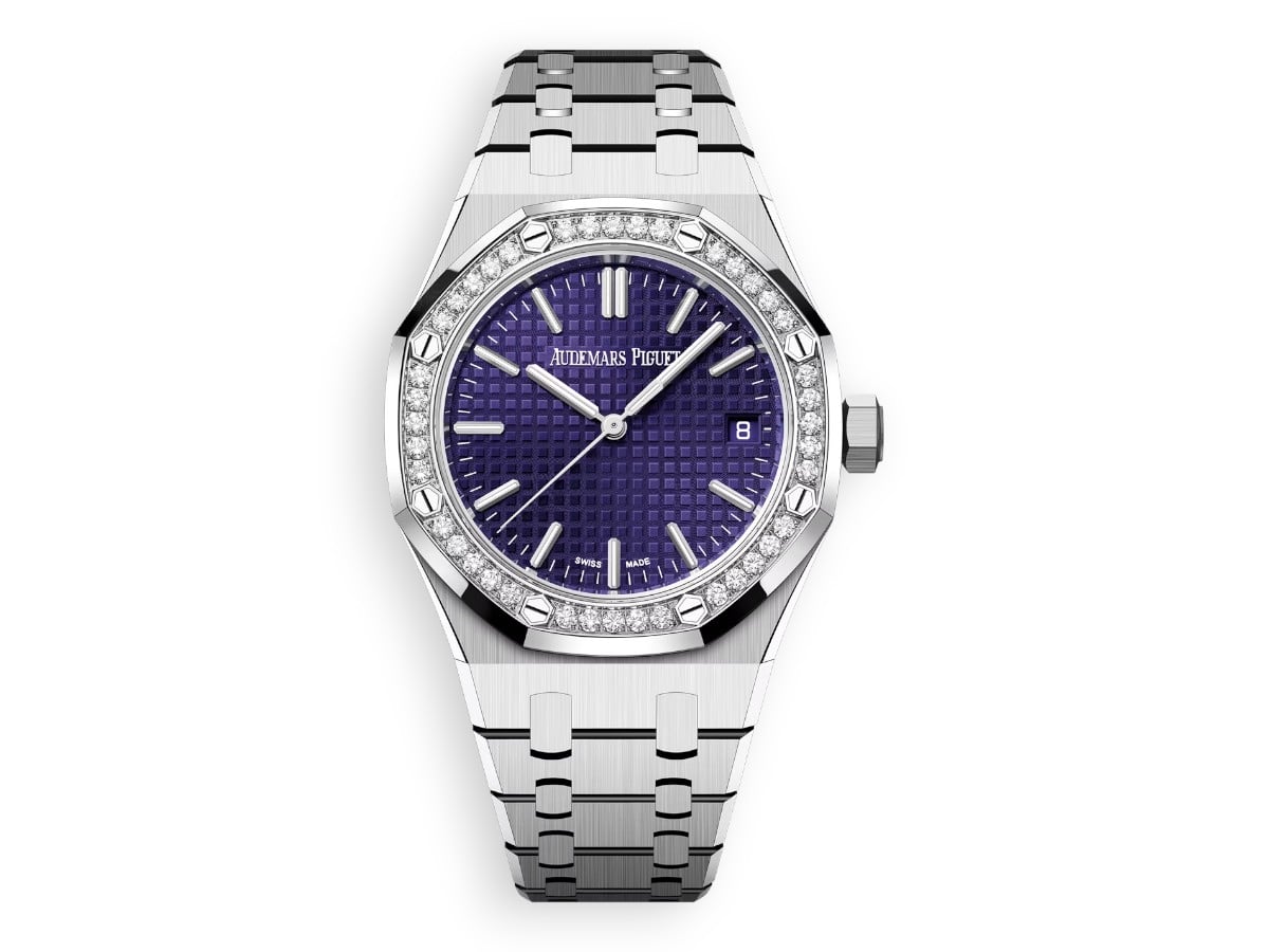 Audemars Piguet Royal Oak 37 mm 50th Anniversary Ref.15551BC.ZZ.1356BC.02main face watchhub