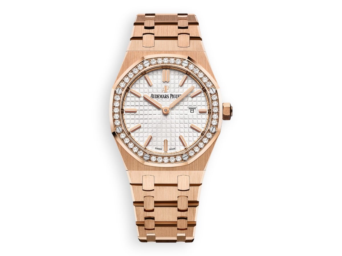 Audemars Piguet Royal Oak Ladies Quartz 33mm 67651 - ref.67651OR.ZZ.1261OR.01 main face watchhub