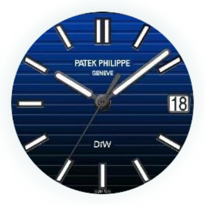 patek philippe nautilus 57111a diw carbon g blue main dial