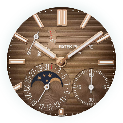 patek philippe nautilus 5712 moon phases gold dial ref.5712 1r 001 main dial