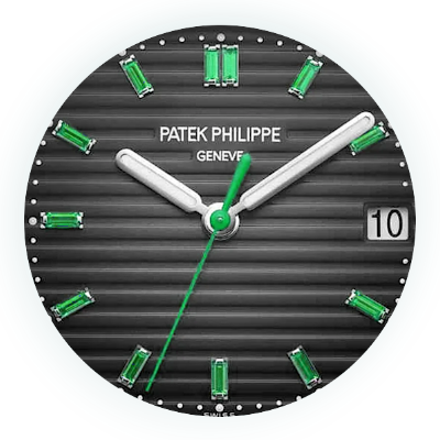 patek philippe nautilus grey dial emerald 5711 113p 001 main dial