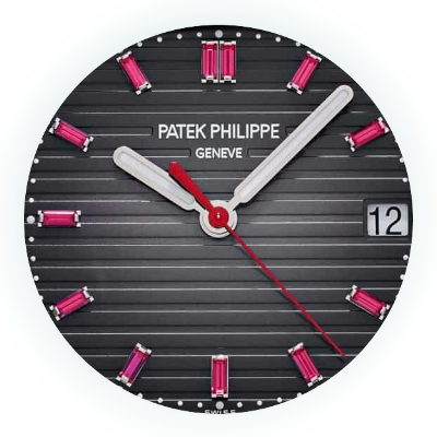 patek philippe nautilus grey dial ruby ref.5711 112p 001 main dial