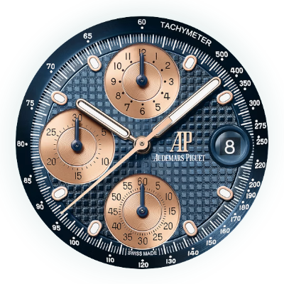 AP Royal Oak Offshore Flyback Chronograph 26238 26238OR.OO.2000OR.01 main dial
