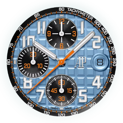 AP Royal Oak Offshore Flyback Chronograph 26238 26238ST.OO.A340CA.01 main dial