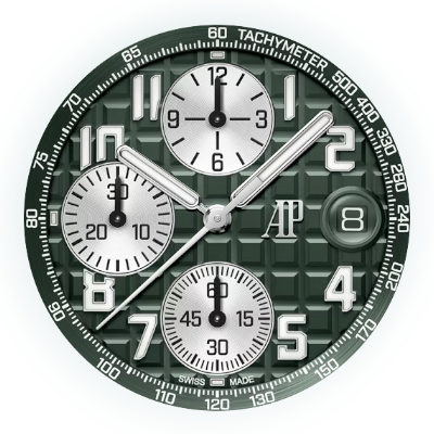 AP Royal Oak Offshore Flyback Chronograph 26238 26238TI.OO.A056CA.01 main dial