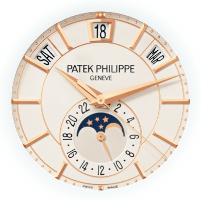 Patek Philippe Complicated Watches Annual Calendar 5205 main dial