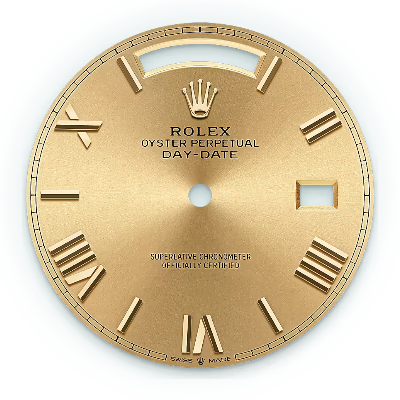 Champagne colour roman dial Day Date