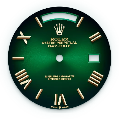 green ombré roman dial Day Date