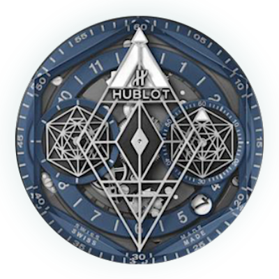 Hublot Big Bang Sang Bleu II 418.NX.5107.RX.MXM20 main dial