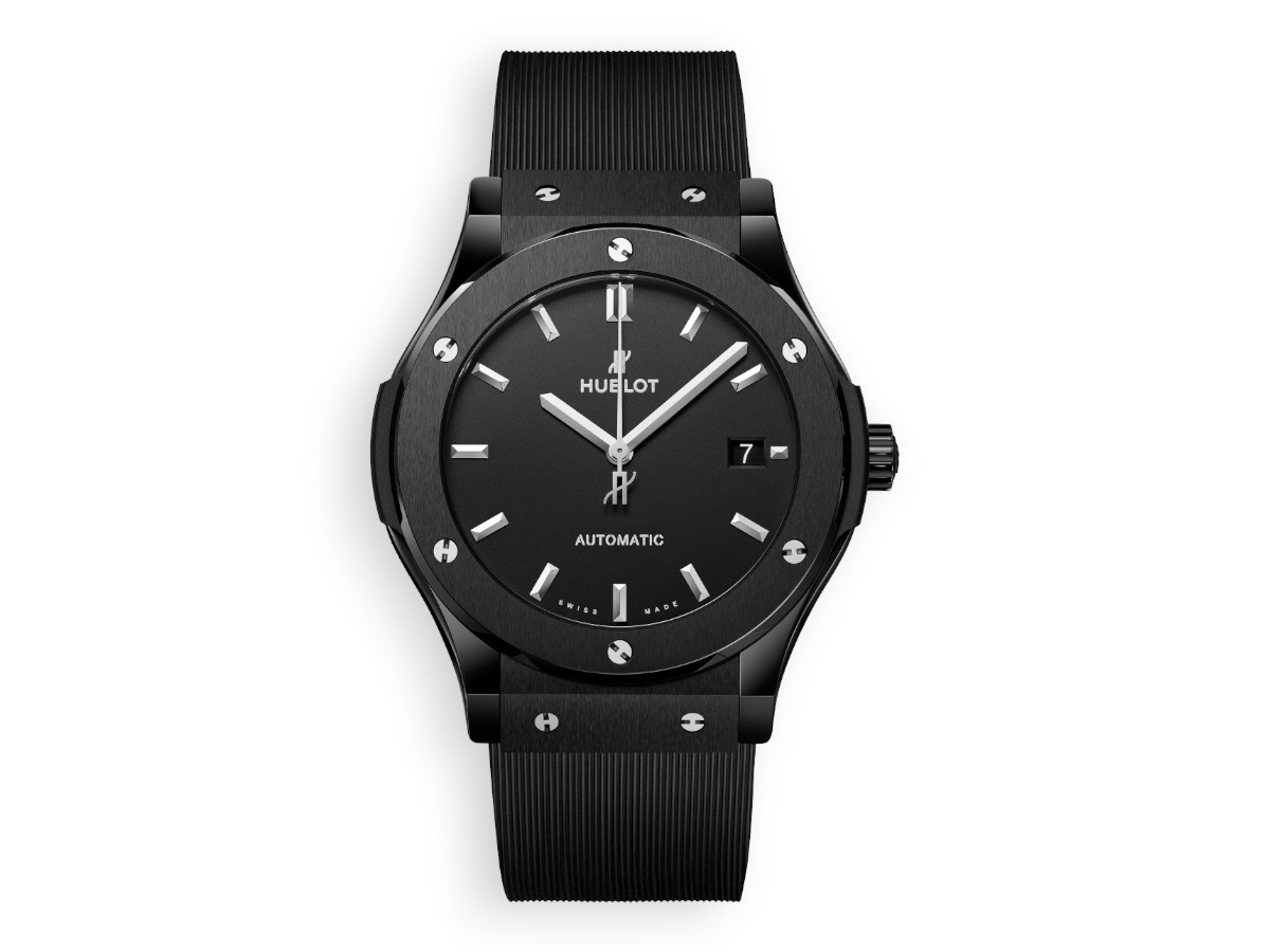Hublot Classic Fusion Ceramic 3-Hands 45 mm black 511.cm.1171.rx main face