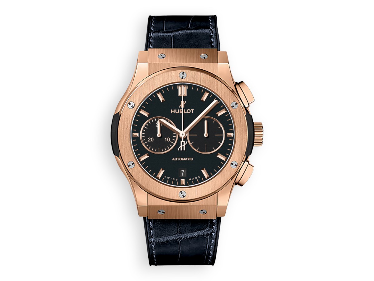 Hublot Classic Fusion Chronograph 42 mm King Gold leather Black ref.541.OX.1181.LR
