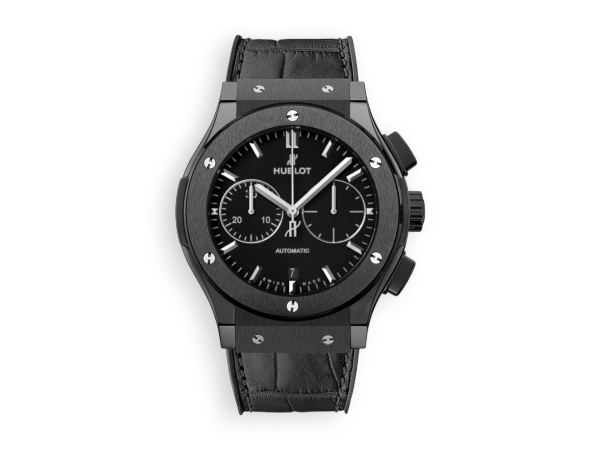 Hublot Classic Fusion Chronograph 45 mm Ceramic Leather black ref.521.cm.1171.lr
