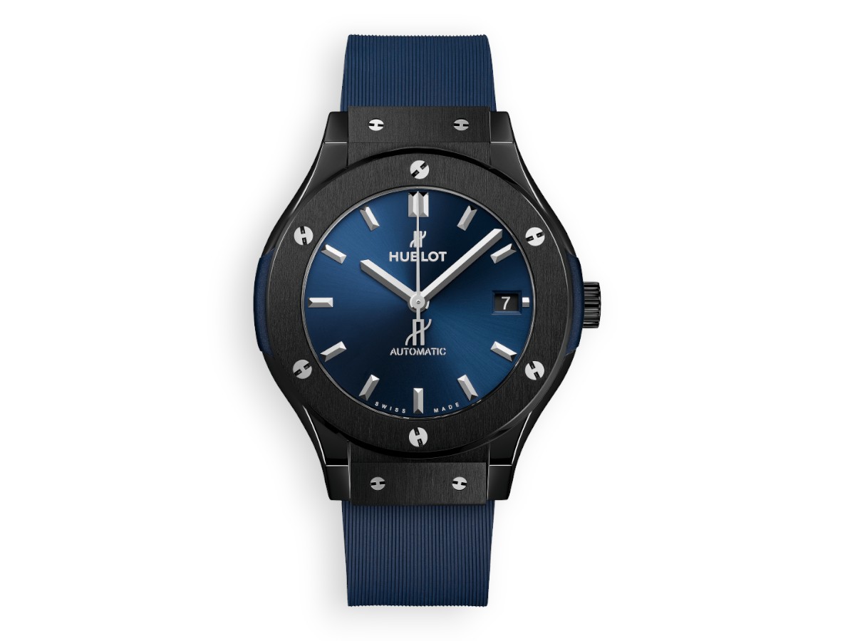 Hublot Classic Fusion Ceramic 3-Hands 38 mm blue ref.565.cm.7170.rx main face