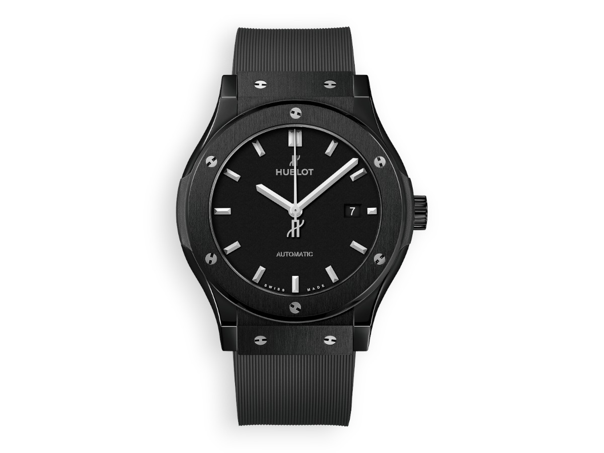 Hublot Classic Fusion Ceramic 3-Hands 42 mm black ref.542.cm.1171.rx main face