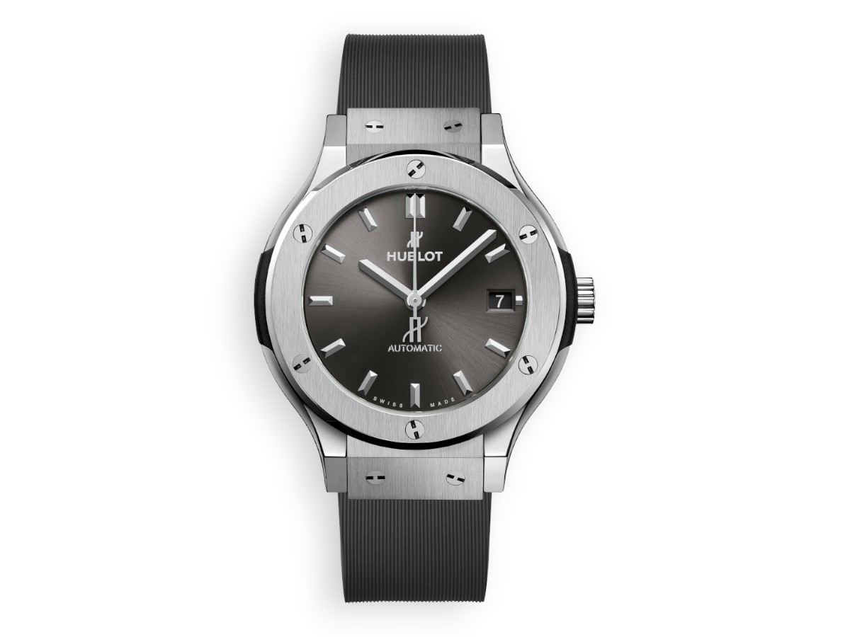 Hublot Classic Fusion 3-Hands Titanium 38 mm grey 565.nx.7071.rx main face