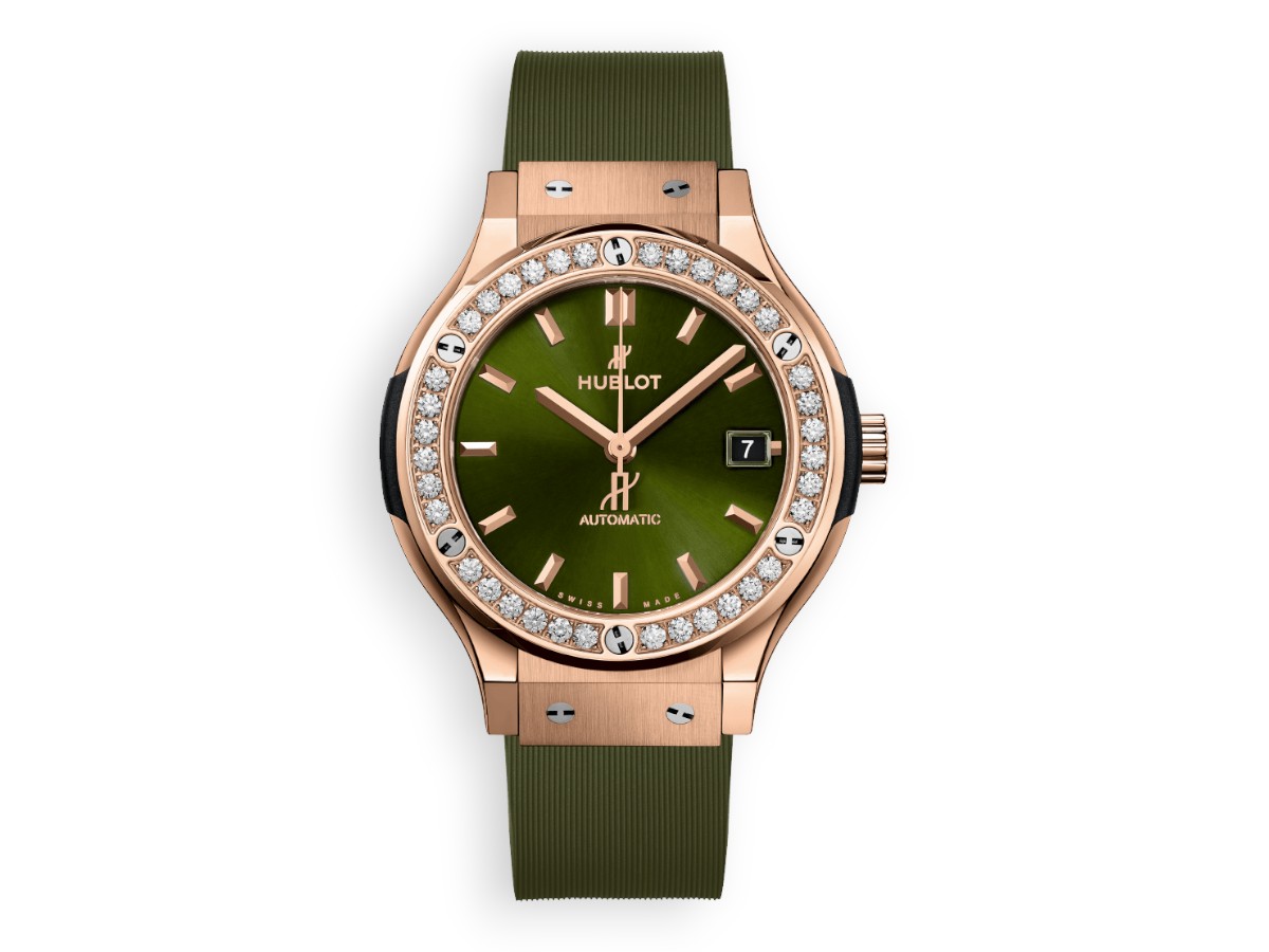 Hublot Classic Fusion King Gold 3-Hands 38 mm green 565.ox.8980.rx.1204 main