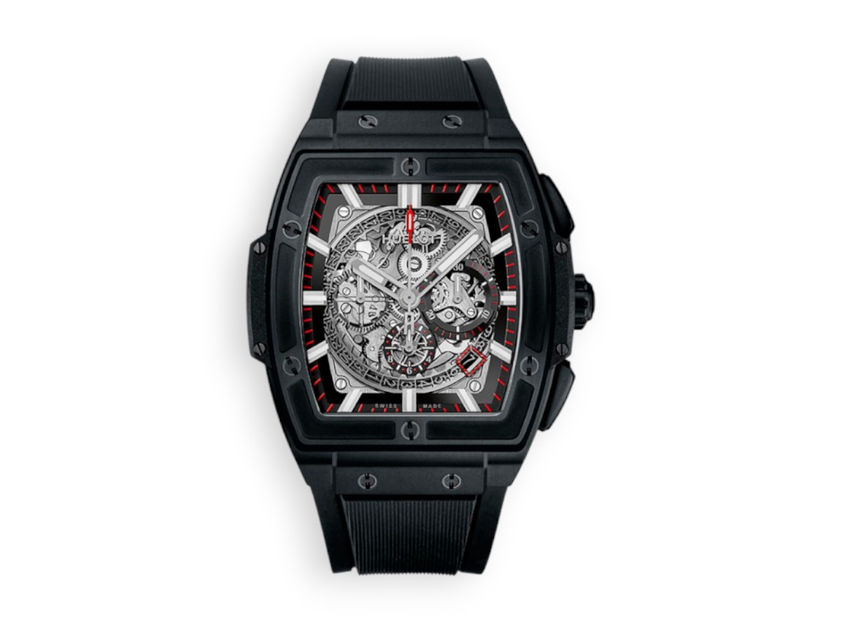 Hublot Spirit of Big Bang Chronograph Ceramic 45 mm black 601.ci.0173.rx main face