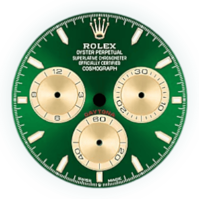 Bright green and golden watchhub