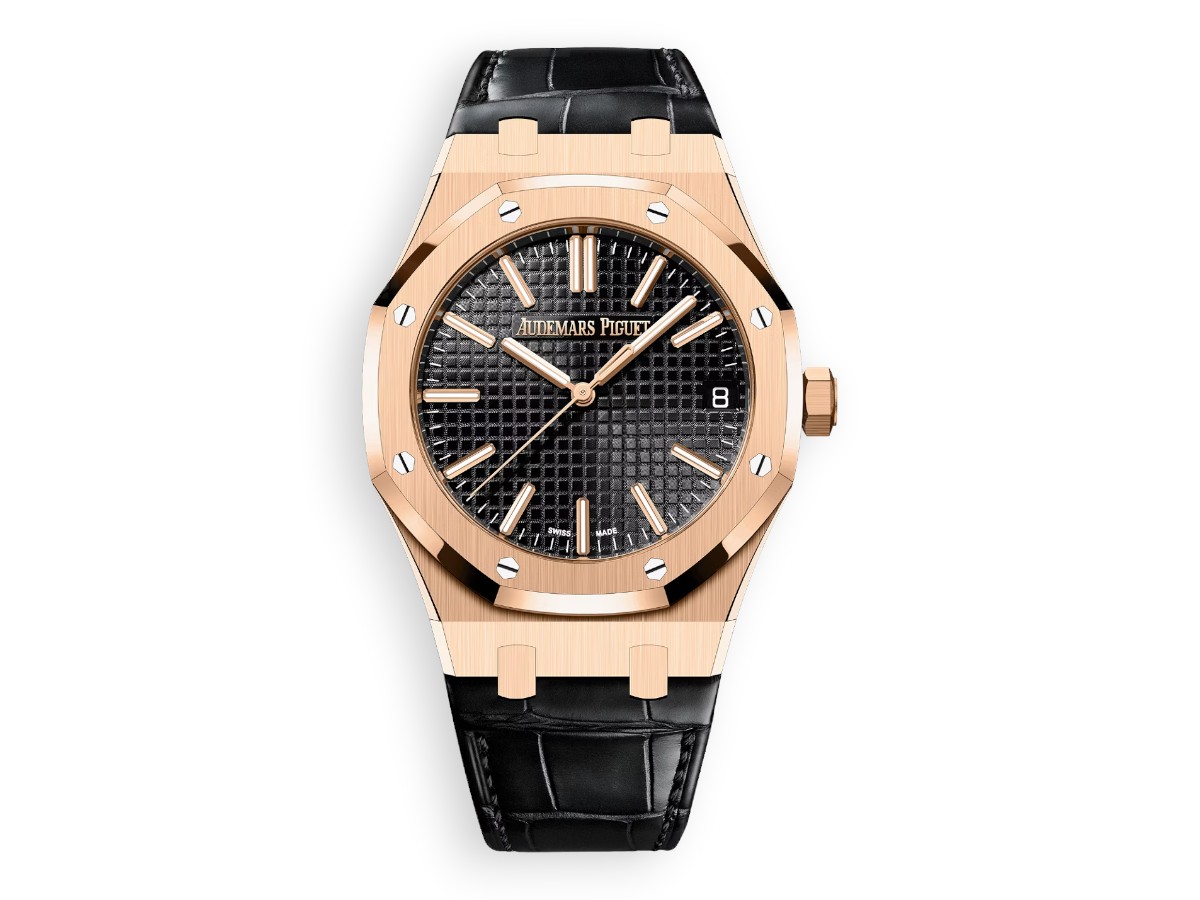 Audemars Piguet Royal Oak 41 mm 15510 black leather 15510OR.OO.D002CR.02 main face